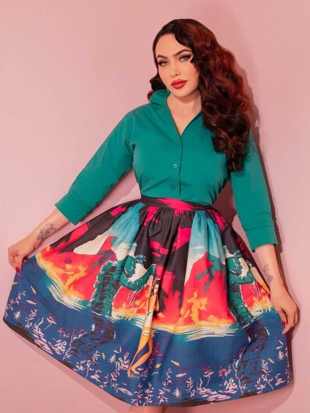 Vixen by Micheline Pitt "Creature From The Black Lagoon" Skirt, New!